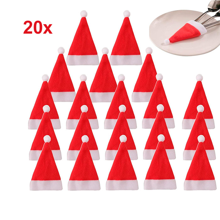 MiniSantaHats, vrecko na Santa klobúky (20 kusov)
